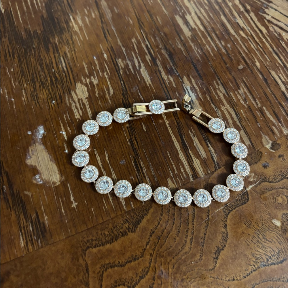 Swarovski tennis bracelet rose gold
